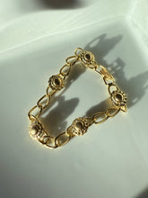 Load image into Gallery viewer, Vintage Gold Plated Bracelet 7.25”
