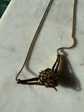 Load image into Gallery viewer, Italian Pearl Gold Vermeil Necklace 18”
