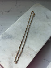 Load image into Gallery viewer, Italian Gold Vermeil Rope Necklace 18”
