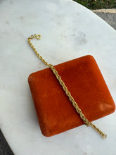 Load image into Gallery viewer, Canadian Gold Vermeil Rope Bracelet 7.5”
