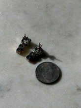 Load image into Gallery viewer, Blue Topaz, Peridot &amp; Amethyst Sterling Silver Earrings
