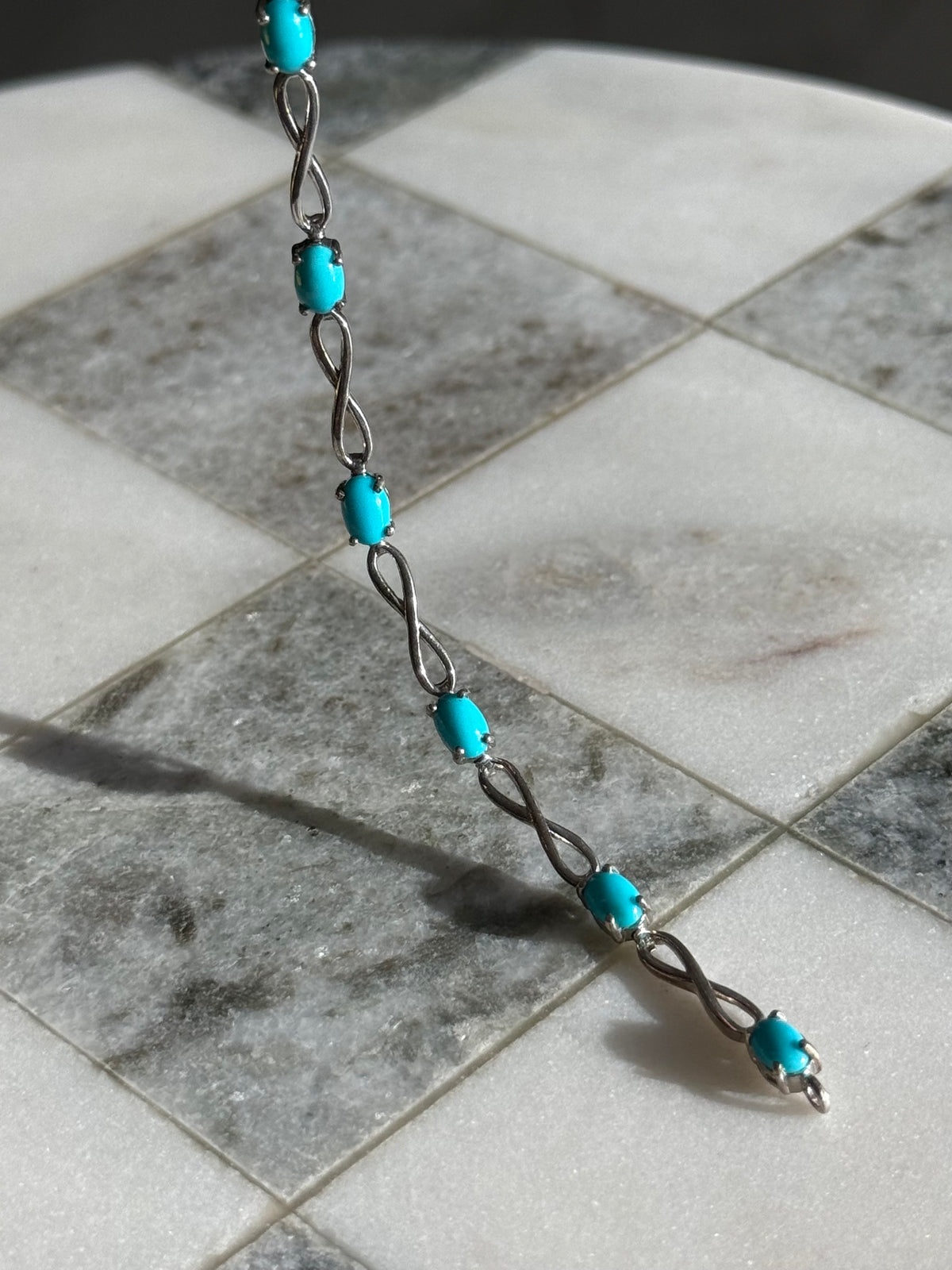 Sleeping Beauty Turquoise Sterling Silver Bracelet
