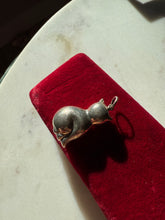Load image into Gallery viewer, Cat Sterling Silver 3D Puffy Pendant
