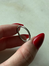 Load image into Gallery viewer, Dainty Sterling Silver Thin Band Size 6.75
