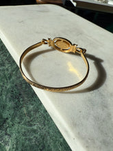 Load image into Gallery viewer, Avon Vintage Gold Plated Bangle Bracelet 6.25”
