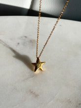 Load image into Gallery viewer, Gold Vermeil Star Necklace 18”
