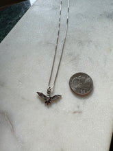 Load image into Gallery viewer, Bat Sterling Silver Necklace 18”
