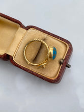 Load image into Gallery viewer, Turquoise Gold Vermeil Ring
