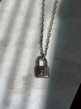 Load image into Gallery viewer, ‘H’ Lock Sterling Silver Chain 17.5”
