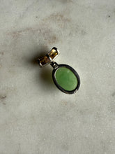 Load image into Gallery viewer, Jade &amp; Rose Quartz Sterling Silver Slider Pendant
