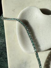 Load image into Gallery viewer, Blue Sterling Silver Tennis Bracelet 7.5”
