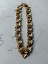 Load image into Gallery viewer, Gold Vermeil Square Collar Necklace 17.5”
