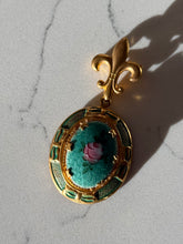 Load image into Gallery viewer, Vintage Costume Jewelry Enamel Fleur De Lis Brooch
