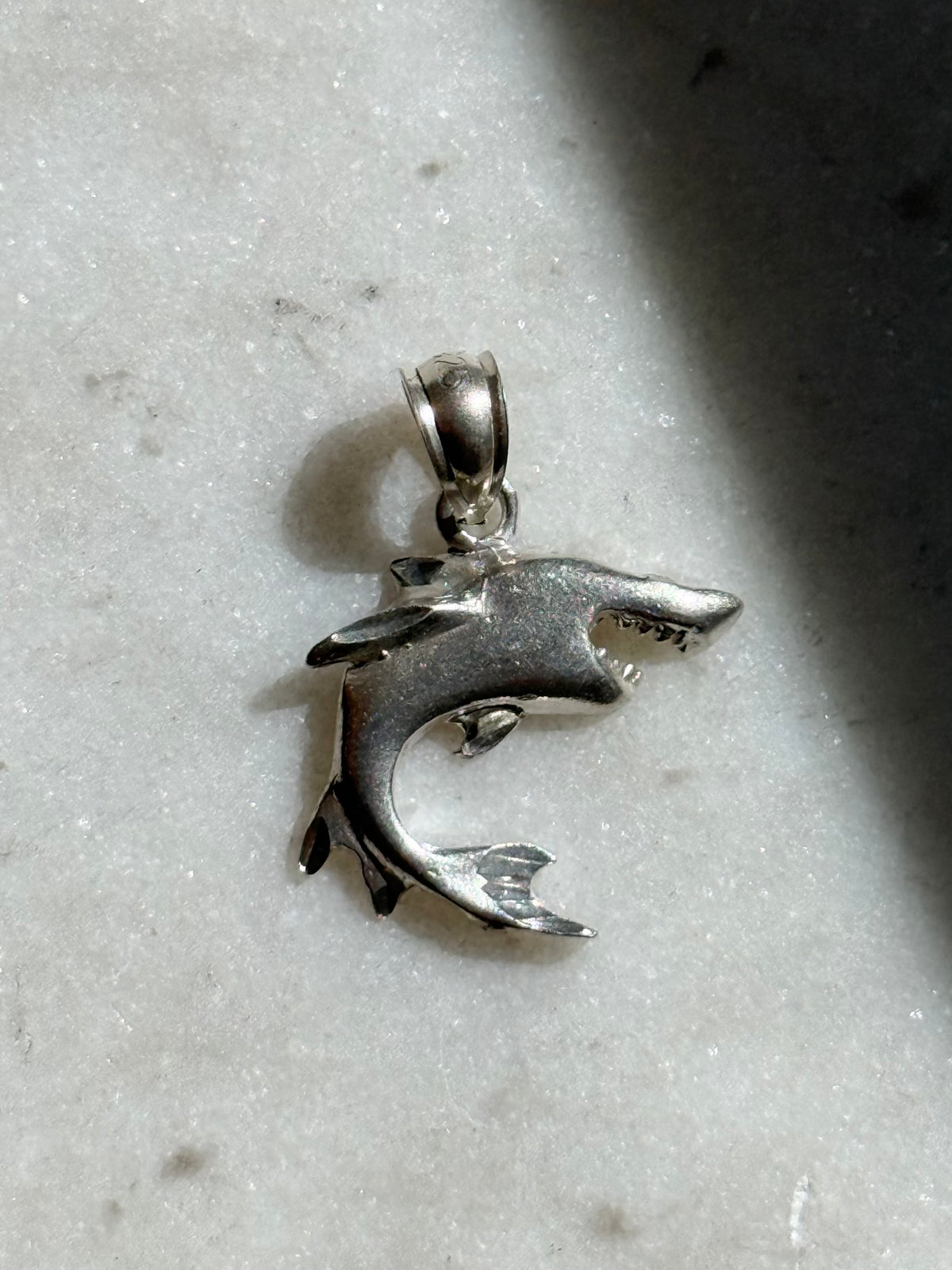 Shark Pendant Sterling Silver