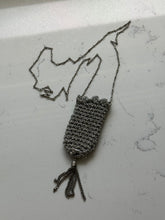 Load image into Gallery viewer, Vintage Wire Mesh Bag Necklace 32”

