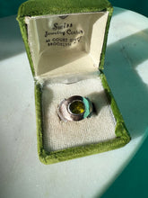 Load image into Gallery viewer, Peridot Sterling Silver &amp; 18k Gold Ring Size 6.5

