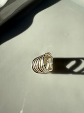Load image into Gallery viewer, Modernist Sterling Ring Size 6.75
