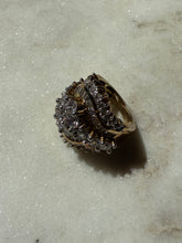 Load image into Gallery viewer, Iced Out Chunky Gold Vermeil Ring Size 5
