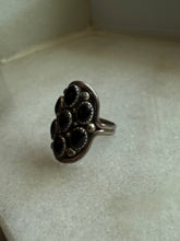 Load image into Gallery viewer, Black Onyx Sterling Silver Ring Size 9.75
