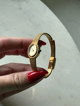 Load image into Gallery viewer, Italian Jules Jurgensen Goldtone Ladies Wrist Watch 6.25”

