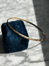 Load image into Gallery viewer, Vintage 14k Solid Gold Thin Bangle Bracelet
