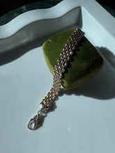 Load image into Gallery viewer, Panther Link Gold Vermeil Bracelet 7.25”
