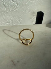 Load image into Gallery viewer, Gold Vermeil Modernist Style Ring Size 9
