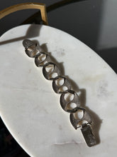 Load image into Gallery viewer, Vintage Mexico Sterling Silver Chunky Thick Width Puffy Mariner Link Bracelet

