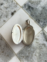 Load image into Gallery viewer, Etched Sterling Silver Locket Pendant
