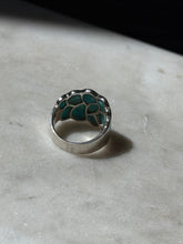 Load image into Gallery viewer, Turquoise Inlay Sterling Silver Ring Size 5.5
