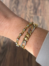 Load image into Gallery viewer, Vintage Solid 18k Yellow Gold 2.0ctw Natural Diamond Bracelet

