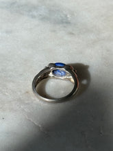 Load image into Gallery viewer, Vintage Sodalite Sterling Ring Size 6
