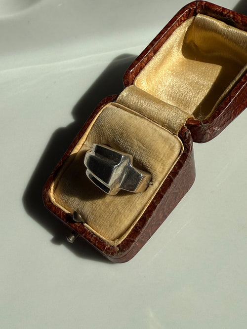 Chunky Sterling Silver Ring Size 7