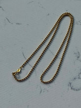 Load image into Gallery viewer, Italian Gold Vermeil Ball Chain 19.5”
