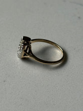 Load image into Gallery viewer, Diamond Chip Horseshoe 10k Gold Ring Size 5.5
