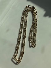 Load image into Gallery viewer, Figaro Link Gold Vermeil Sterling Necklace 20”
