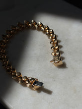 Load image into Gallery viewer, Italian Gold Vermeil San Marco Link Bracelet 7.5”
