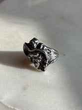 Load image into Gallery viewer, Vintage Art Nouveau Lady Sterling Ring Size 6.25
