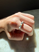 Load image into Gallery viewer, Pearl Blue Topaz Sterling Silver Ring Size 8
