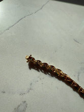 Load image into Gallery viewer, Lab Grown Emerald Gold Vermeil Tennis Bracelet
