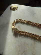 Load image into Gallery viewer, y2k Emerald Ruby Blue Sapphire Gold Vermeil Necklace 17”
