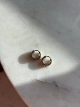 Load image into Gallery viewer, Mini Sterling Silver Clicker Huggie Hoops
