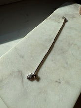 Load image into Gallery viewer, Heart Charm Sterling Snake Bracelet 7.25”
