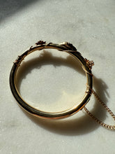 Load image into Gallery viewer, Opal 14k Gold Bangle Bracelet 6.25”
