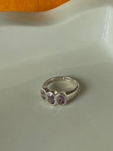 Load image into Gallery viewer, Amethyst Sterling Silver Ring Size 7
