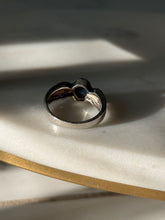 Load image into Gallery viewer, Blue Sapphire Sterling Silver &amp; 14k Gold Ring Size 9
