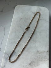 Load image into Gallery viewer, Italian Gold Vermeil Rope Necklace 18”

