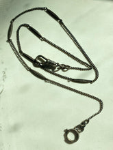 Load image into Gallery viewer, Antique Sterling Silver Watch Chain Necklace
