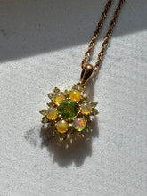 Load image into Gallery viewer, Opal &amp; Peridot Gold Vermeil Necklace
