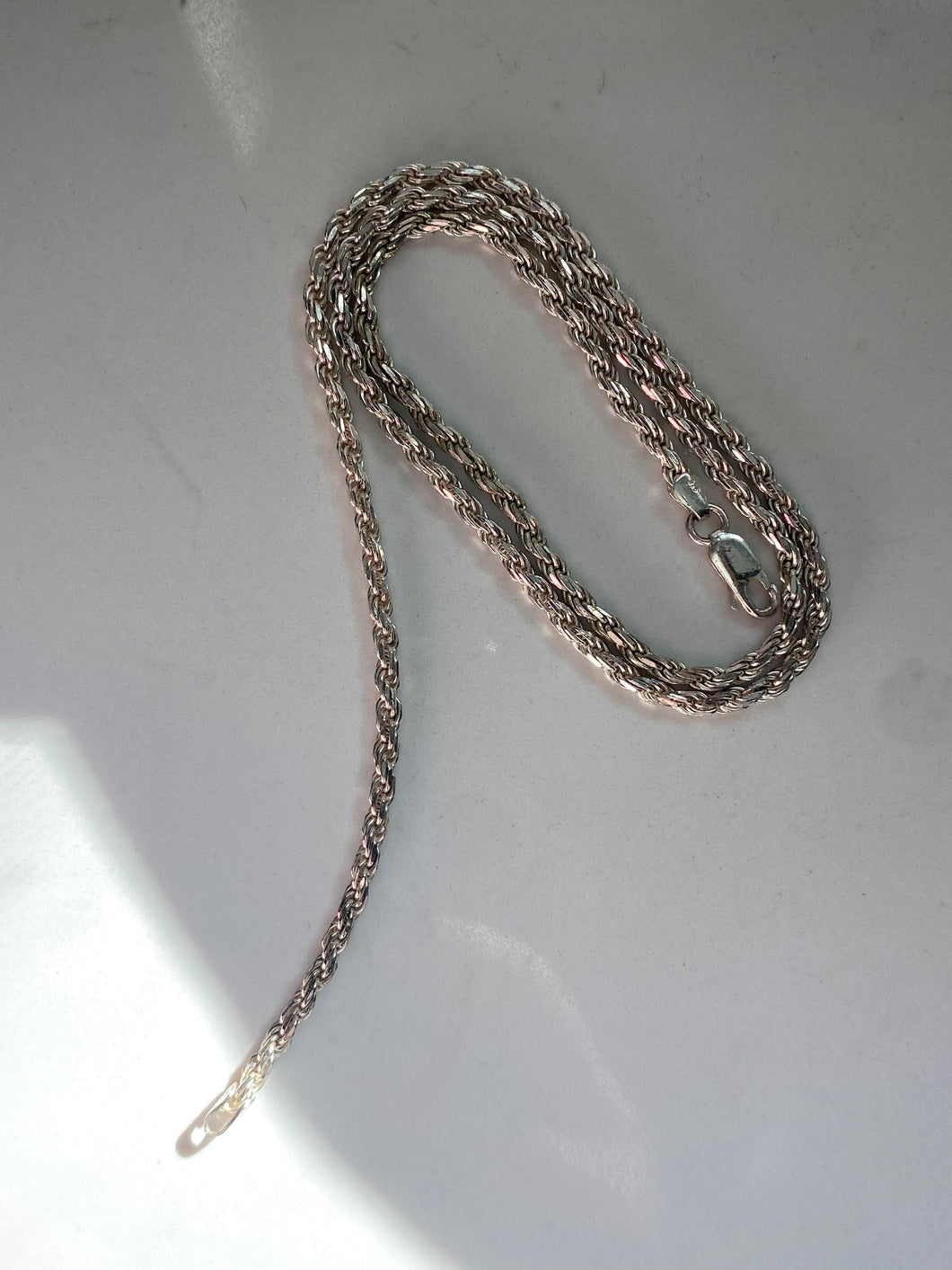 Classic Solid Sterling Silver Rope Chain